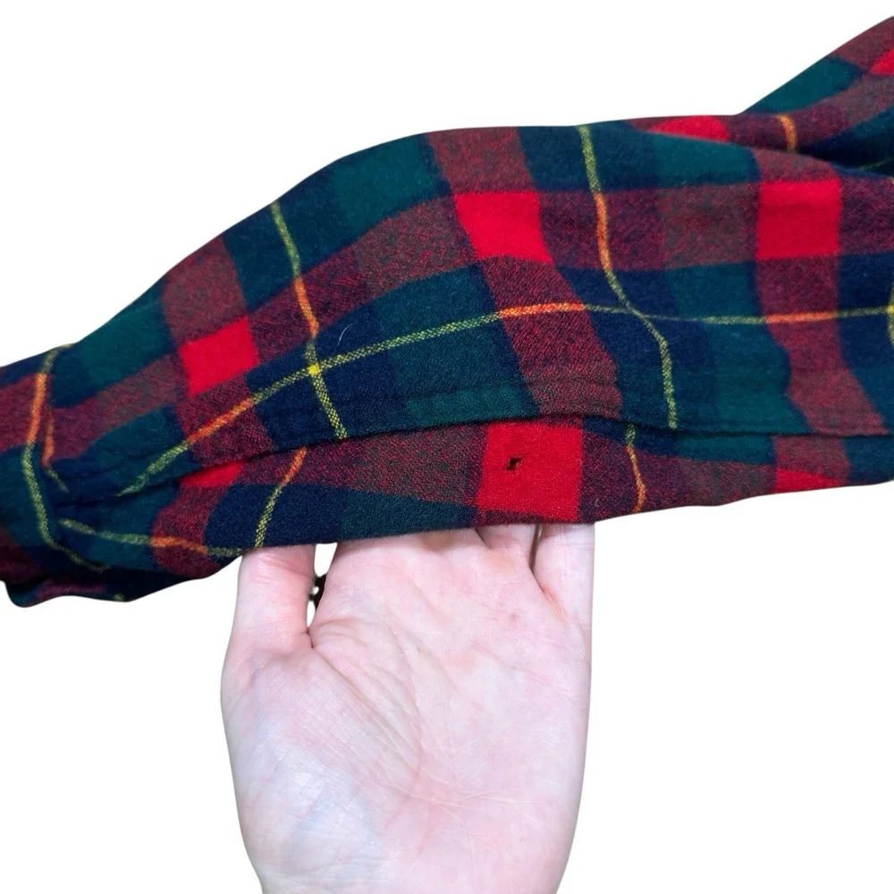 Vintage Pendleton Wool 70s 80s 90s Plaid Flannel Button Up Shirt M‎